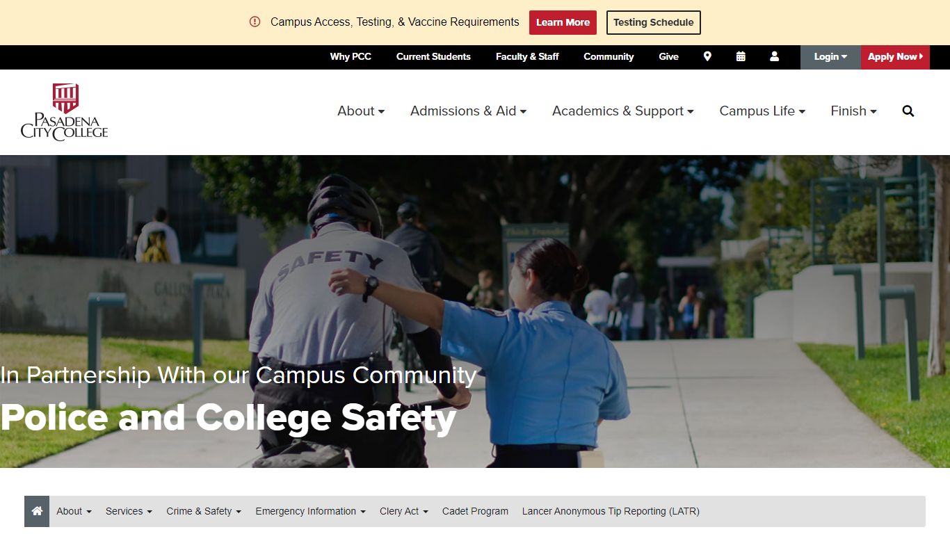 Police & College Safety - Pasadena City College